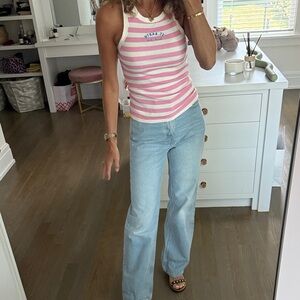 Zara Light Blue Flare Jeans